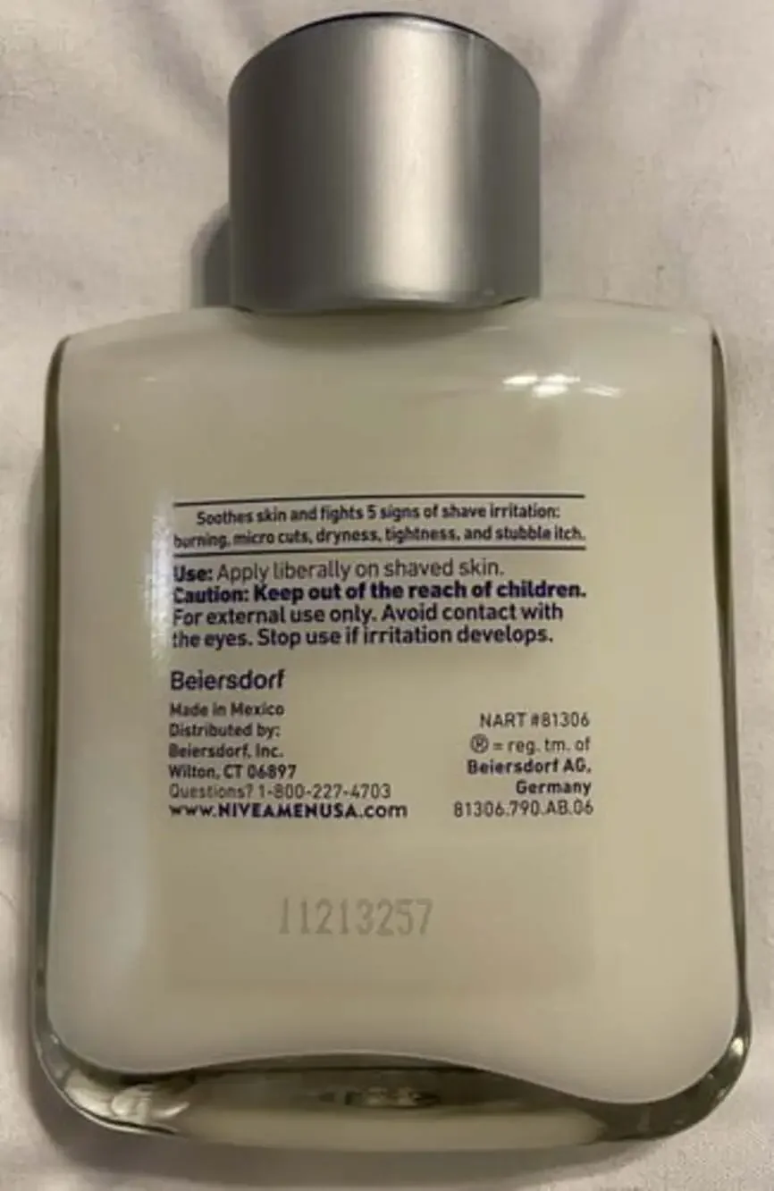 Nivea Post Shave Balm for Men Sensitive 3.3 fl oz 100 ml